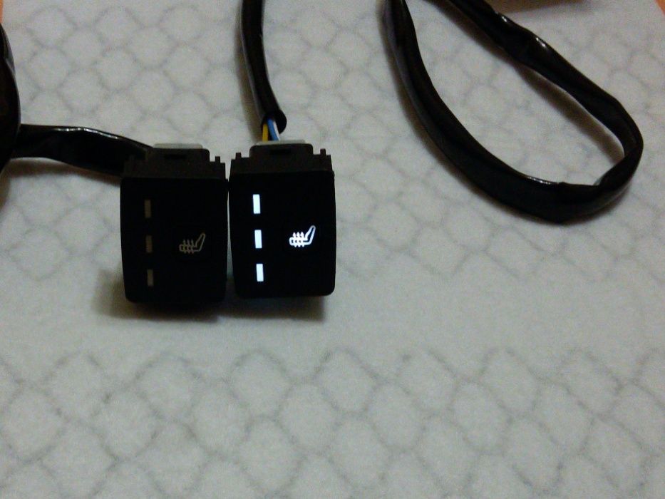 Подогрев сидений Підігрів сидінь (углеволокно). Комплект с кнопкой