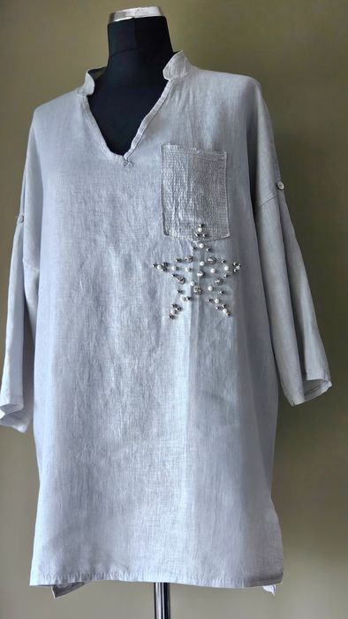 100 %  len bluzka / tunika ( made in Italy) rozmiar uniwersalny / one size