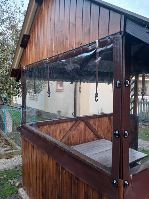 М‘які вікна для альтанки, літнього кафе, тераси, ПВХ тент