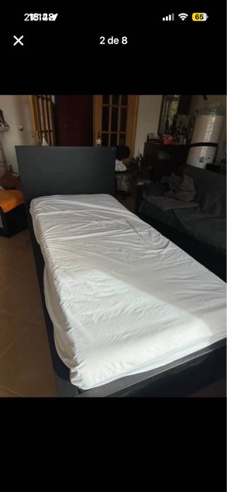 cama malm de solteiro