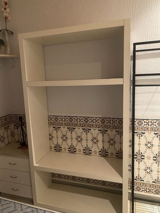 Estante branca ikea - 190x105x38cm