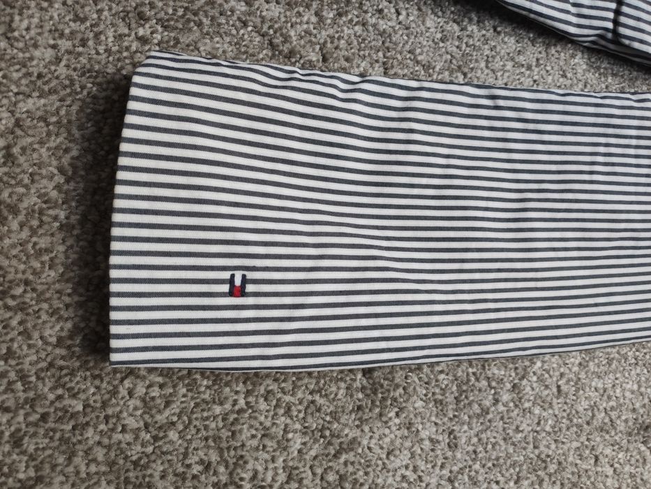 Marynarka żakiet damski Tommy Hilfiger 38 M w paski  biało czarna