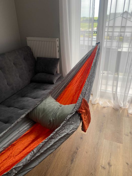 Nowy hamak turystyczny 270×140 cm – lekki i wygodny