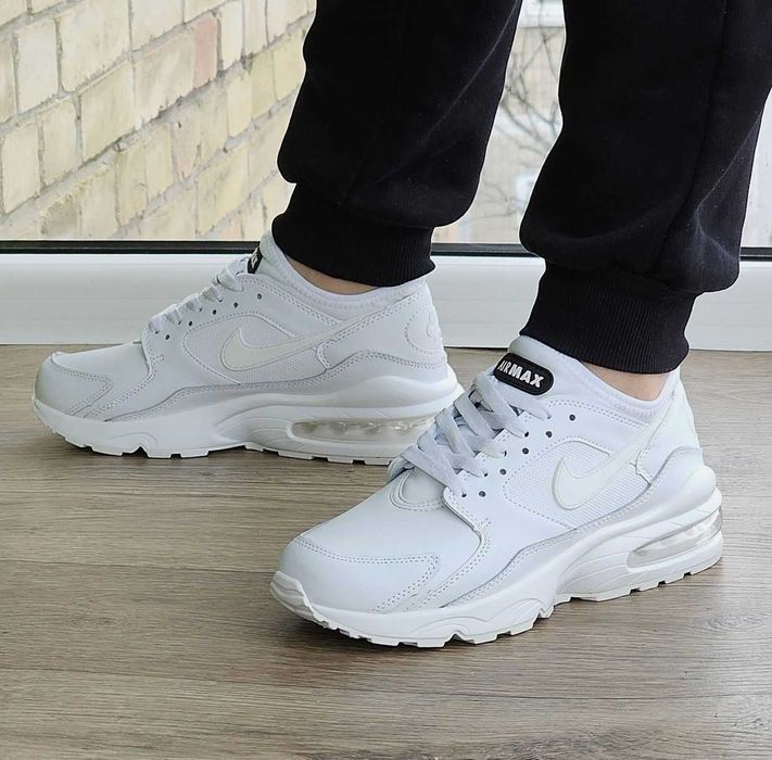 Женские кроссовки Найк белые кожаные Nike