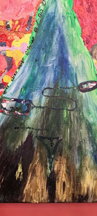 Sylwia Wojewódzka "Binarnie" akryl na płótnie