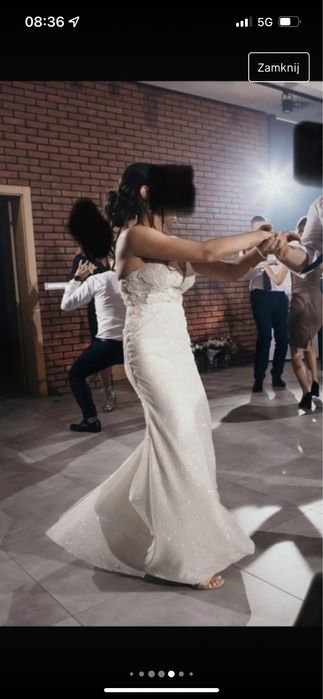 Suknia slubna na ramiaczkach