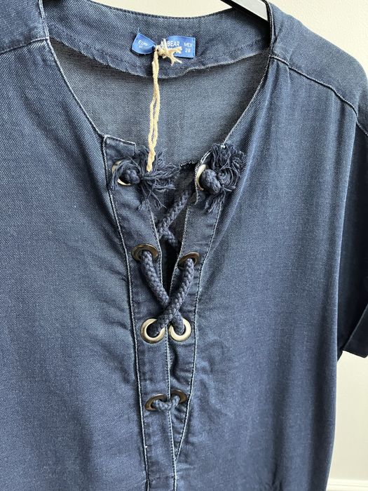 Bluzka tunika bawełniana Pull&Bear M