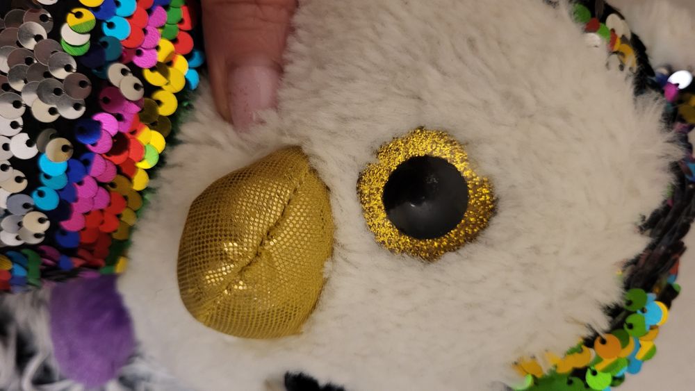 Maskotka sowa cekiny Glitzies