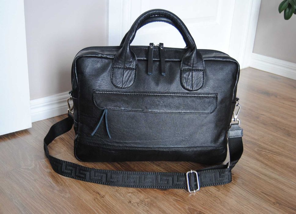 Шкіряний чоловіча сумка портфель / кожаная мужская сумка