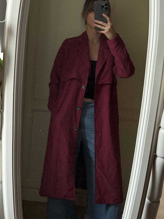 Тренч малиновий Monki