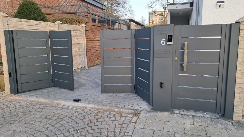 brama składana brama harmonijkowa brama skrzydłowa
