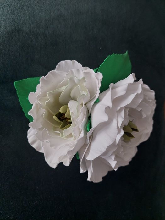 Spinka do włosów Biała kwiat ślub fotosesja