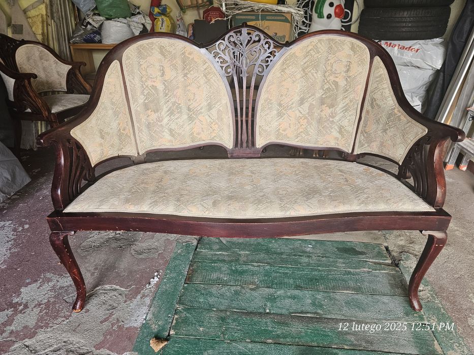 Antyczna Sofa z fotelami