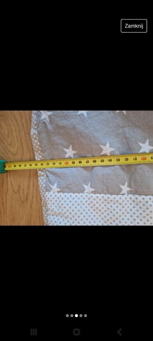 Narzuta do łóżeczka handmade 120x60