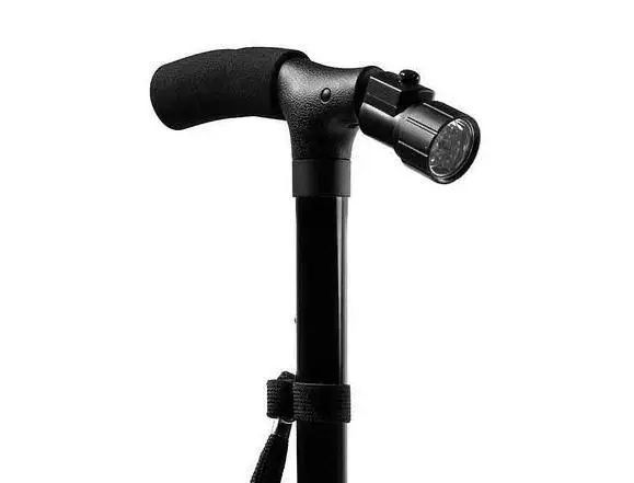 Палка трость телескопическая  для ходьбы тростина складна с фонариком