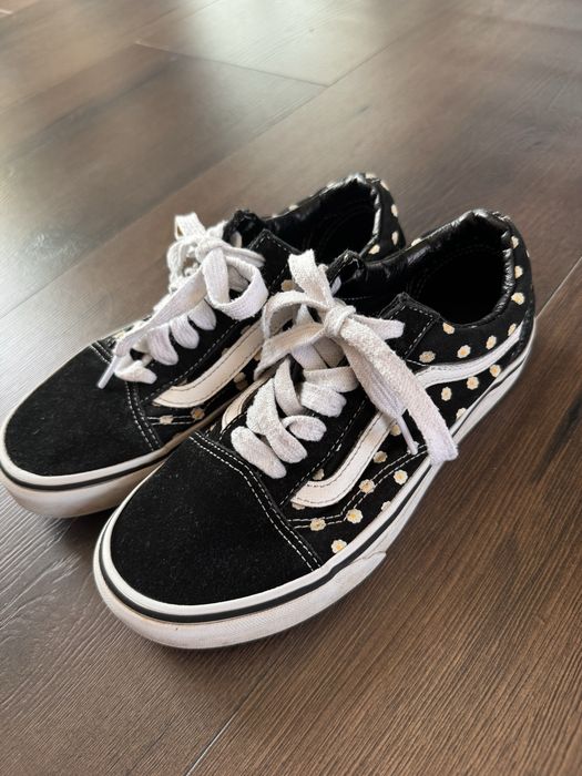 Buty vans czarne stokrotki dziewczynka