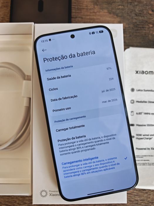 Xiaomi 15T Pro 5G 6.83" 12GB/512GB Dual Sim Preto  Seminovo Aceito Retomas