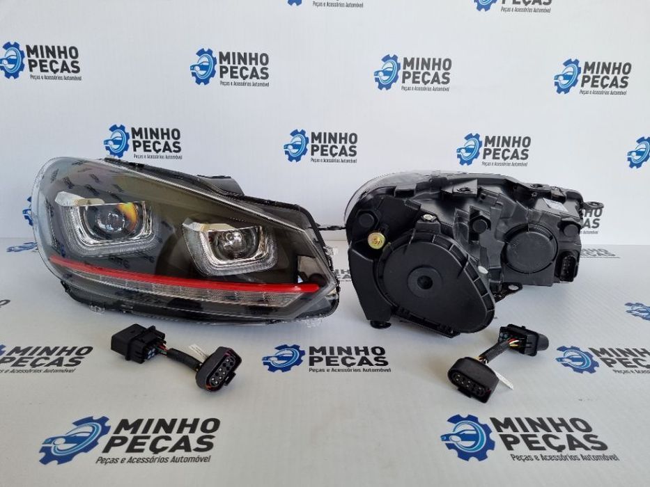Faróis Golf 6 3D LED DRL U