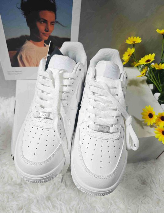 Buty meskie Mokasyny Nike_ Air_ Force_ 1_ Low '07_ Biały R.41