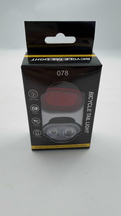 Nowe lampki rowerowe przód tył USB