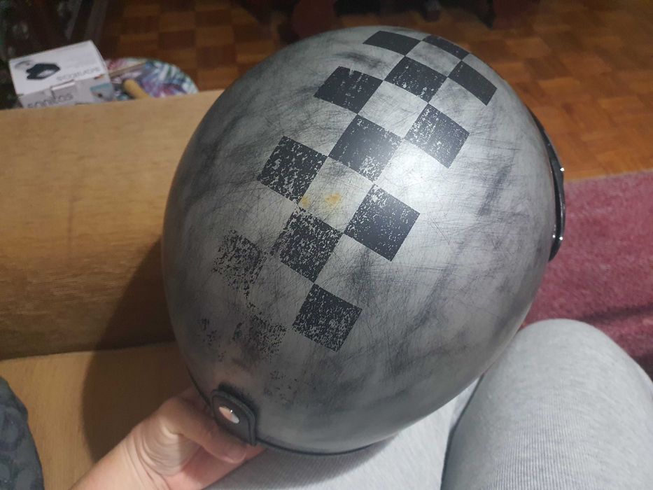 Capacete mota retro Origine Deus tamanho XL
