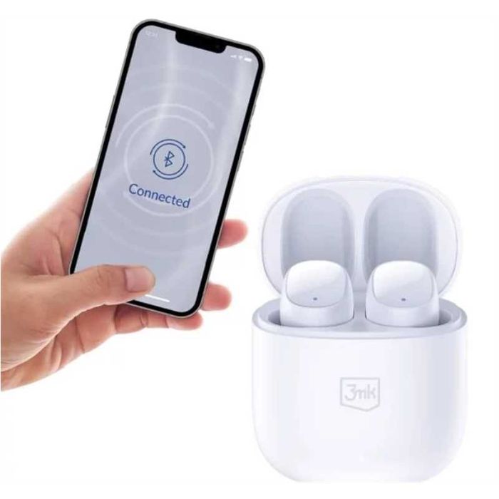 Earphones Bluetooth 3MK FLOWBUDS Brancos 2404.0499