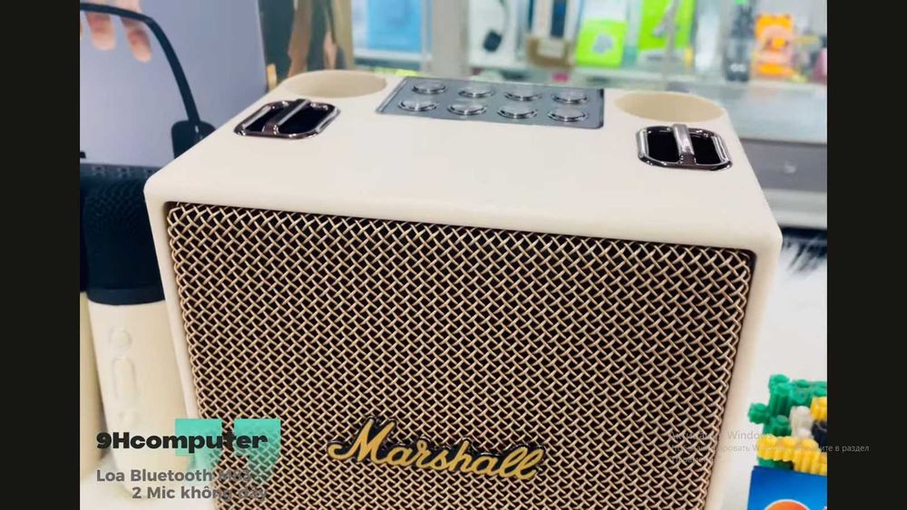 Мощная колонка Marshall M83 (40 ват)+ 2 микрофона | портативная блютуз