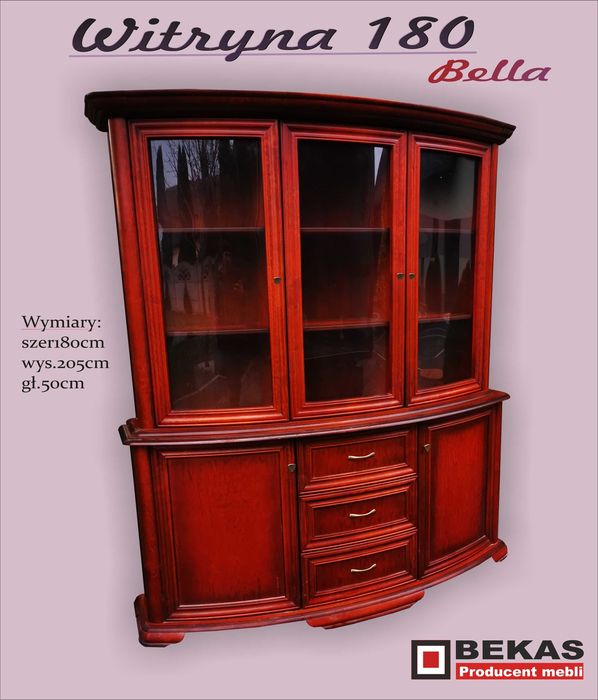 Klasyczna Stylowa elegancka Witryna Bella Producent BEKAS PROMOCJA