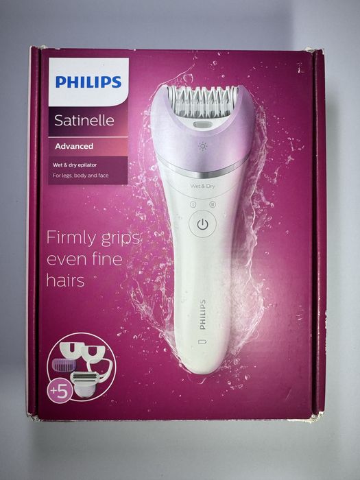 Епілятор Philips Satinele Wet & Dry, новий