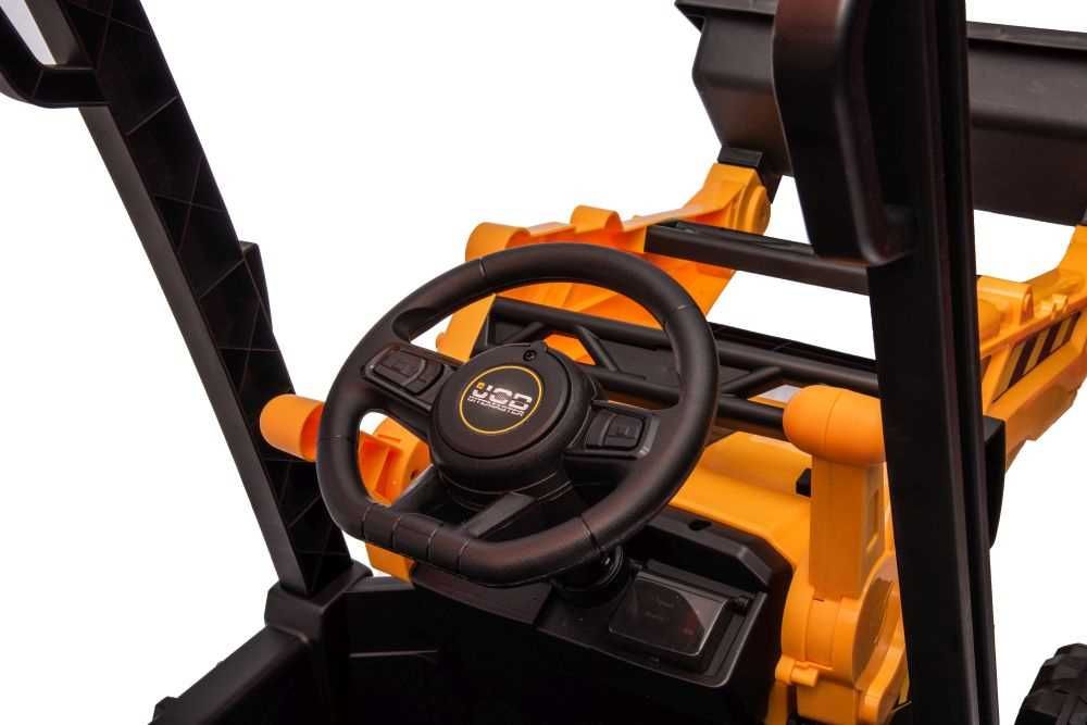 Koparka Na Akumulator JCB Z Łyżką Żółta Auto na akumulator dla dzieci