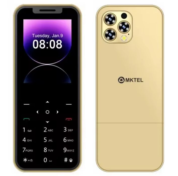 Красивый Телефон 4SIM  14 PRO MAX  MKTEL золотой