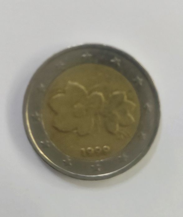 2€ Finnish Coin, 1999 Floral Design
