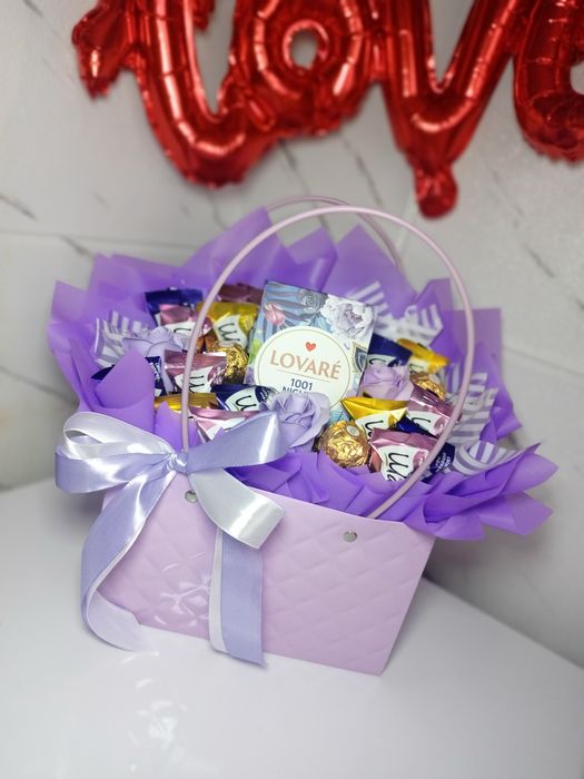 Букети з цукерок,солодкі букети, букет з сухофруктів,смачні букети