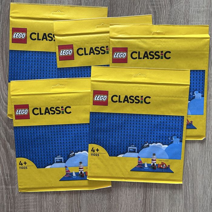 5 szt LEGO 11025 Classic Niebieska płytka konstrukcyjna Blue Baseplate