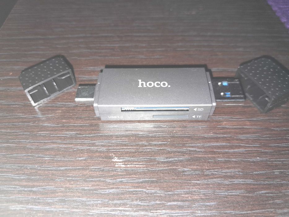 Uniwersalny dwufunkcyjny czytnik kart pamięci Hoco HB45 Spirit USB 3.0