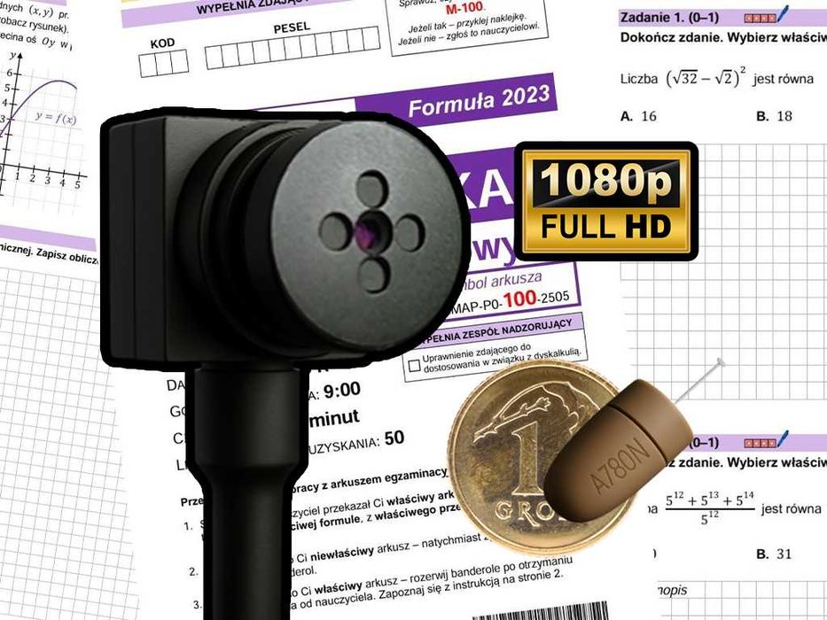 Mikrokamera + mikrosłuchawka | FULL HD | ZASIĘG GLOBALNY | KRAKÓW |