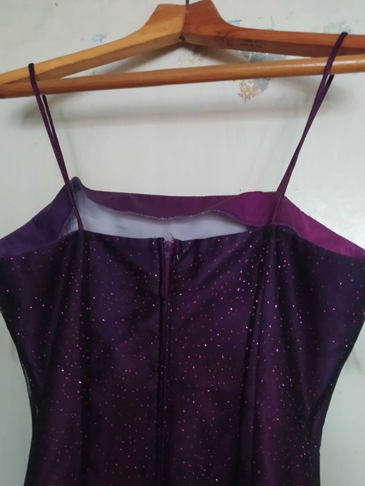 Платье вечернее макси фиолетовое