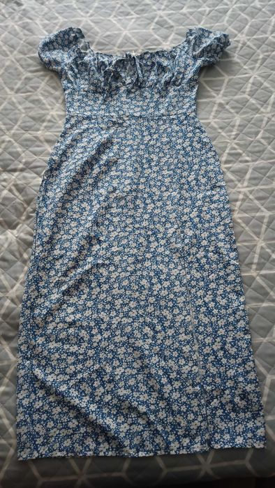 Vestido azul floral SheIn XS