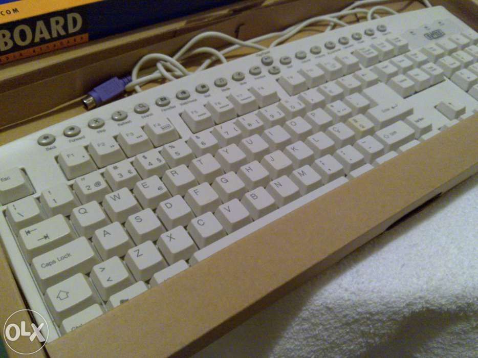 teclado (multimedia keyboard with 21 hotkeys) como novo