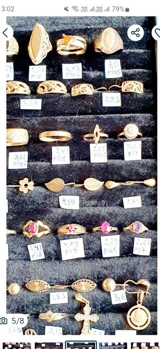 В продаже золотые изделия производства СССР  583 пробы