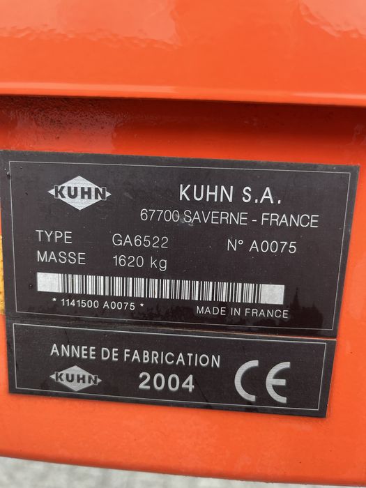 Zgrabiarka kuhn GA 6522 masterdrive