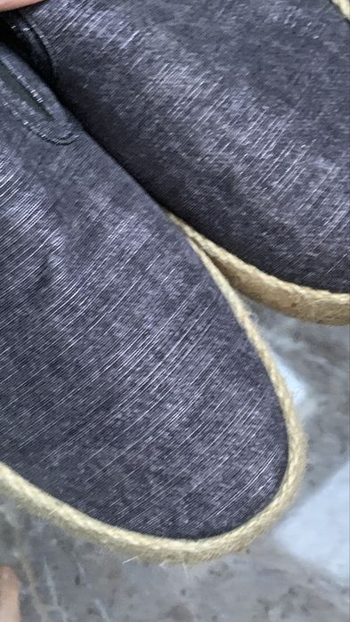 Espadryle meskie 41 sznurek szare