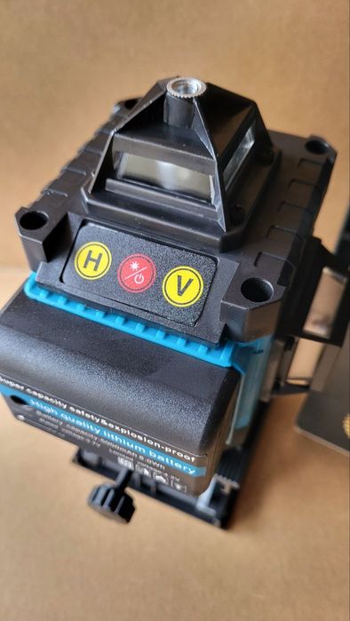 16ліній 4D рівень/Domotec/лазерний нівелір в кейсі