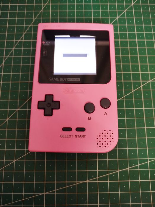 Game boy pocket rosa ecrã ips