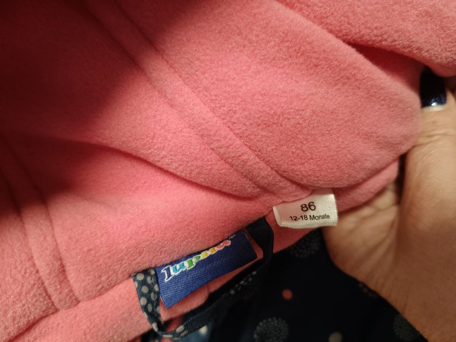 Kombinezon zimowy dla dziewczynki roz 86