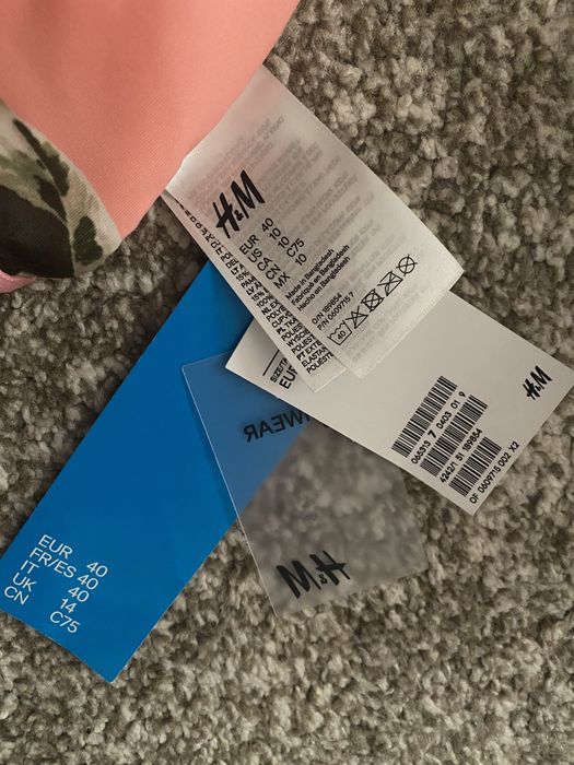 Ліф від купальника рожевий H&M eur 40  75C