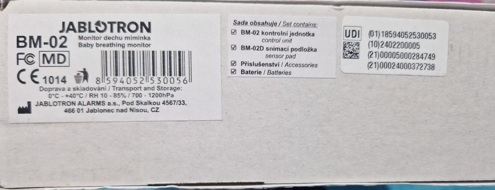 Monitor oddechu Nanny BM-02