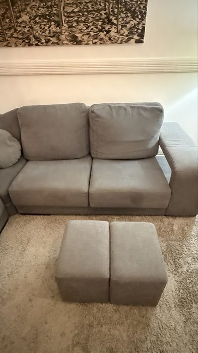 Sofa 4 lugares com chaise longue