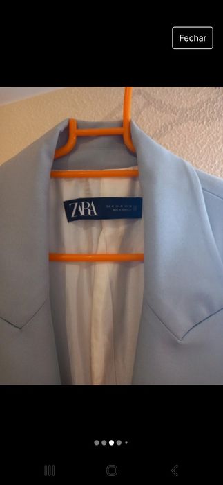 Blazer Zara Verde Água