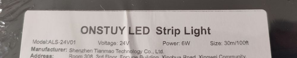 Fita Led RGB 30m Novo